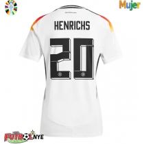 Camiseta Alemania Benjamin Henrichs #20 Primera Equipación para mujer Eurocopa 2024 manga corta